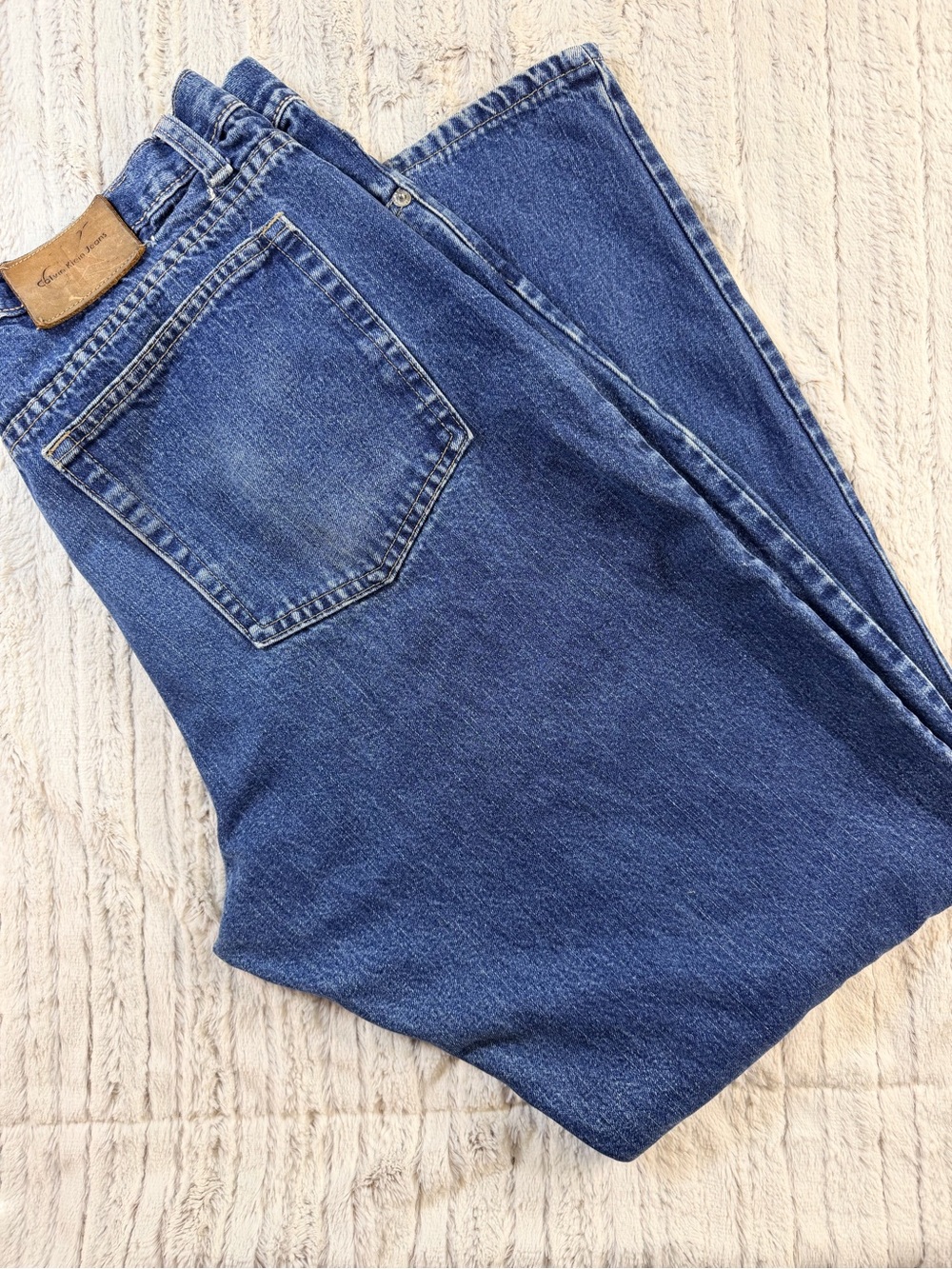 Vintage Calvin Klein Jeans USA Made 36x29 100% Cotton